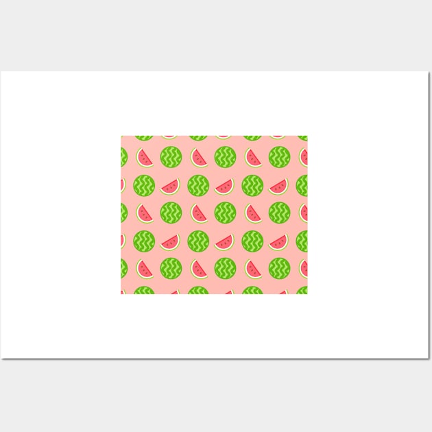 Watermelon pattern Wall Art by timegraf